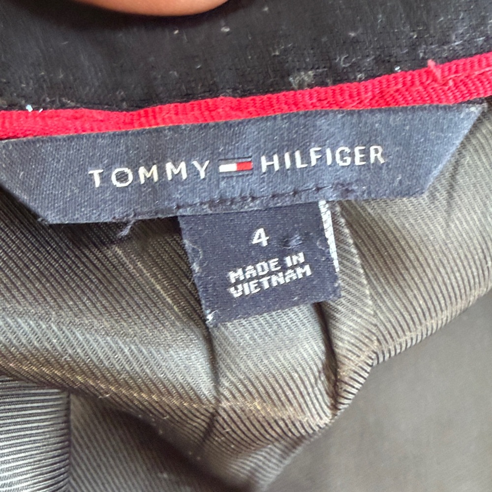 Tommy Hilfiger Metallic Glitter Striped Pencil Skirt - Picture 12 of 13